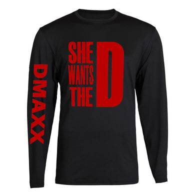 she wants the d dmaxx t-shirts tee red d