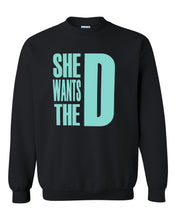 Load image into Gallery viewer, she wants the d dmaxx tee mint d crew neck sweatshirt