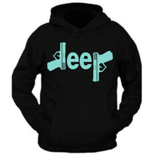 Load image into Gallery viewer, mint  jeep gun hooded black sweatshirt 4x4 /// off road