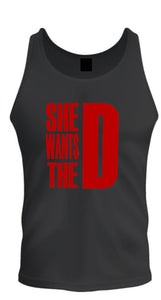 she wants the d dmaxx t-shirts tee red d tank top