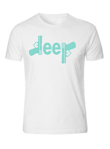 mint jeep gun t-shirt  4x4 /// off road s to 5xl tee
