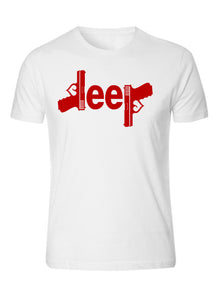 red jeep gun t-shirt  4x4 /// off road s to 5xl tee