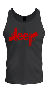 red jeep gun t-shirt tee  4x4 /// off road s to 2xl tank top