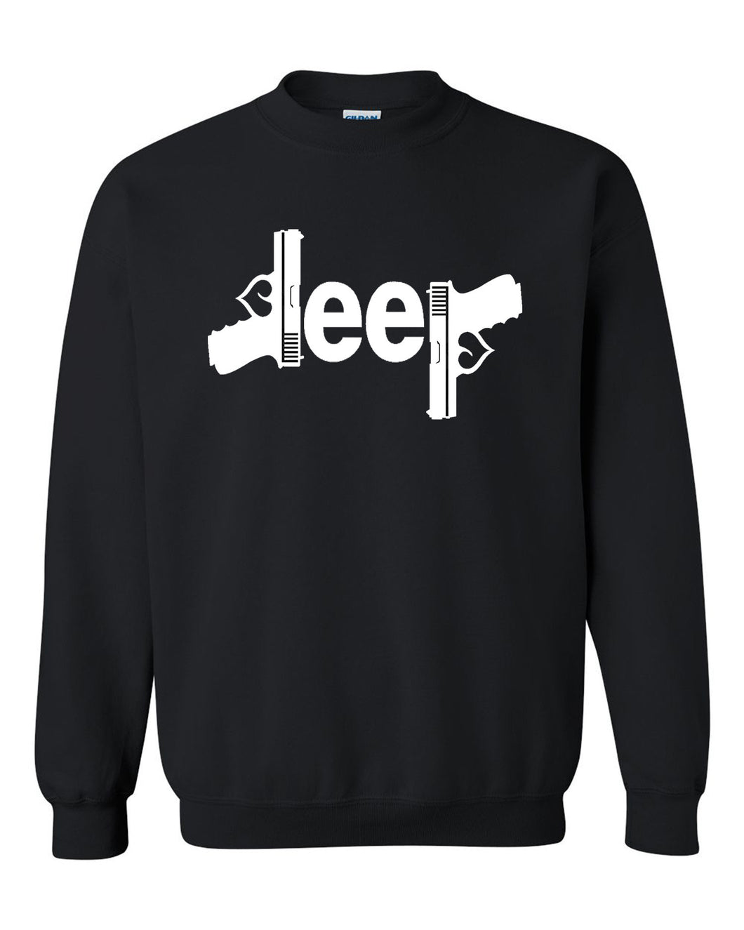 white jeep gun tee  4x4 /// off road s to 2xl unisex crewneck sweatshirt tee