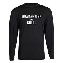 Load image into Gallery viewer, quarantine and chill unisex classic corona t-shirt graphic long sleeve