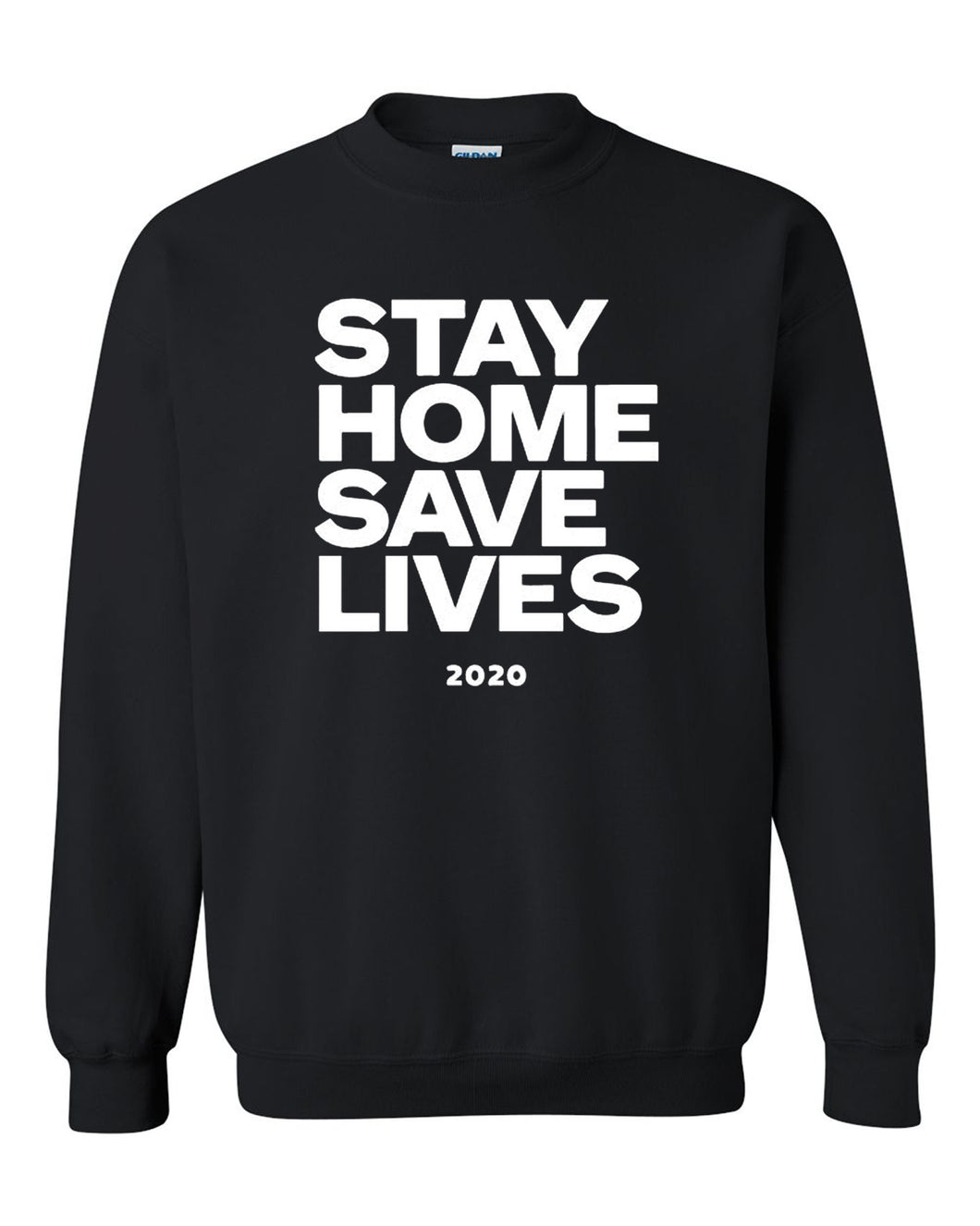 stay home unisex classic tee black crew neck sweatshirt