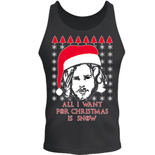 Load image into Gallery viewer, christmas all i want for christmas is snow santa ugly christmas xmas tee s-2xl tee tank top