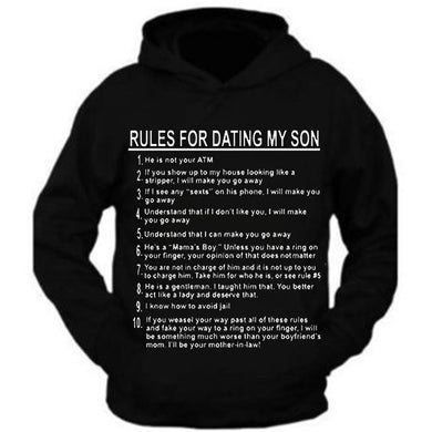 father's day gift for dad shirt rules for dating my son hoodies sweatshirt s to 5xl